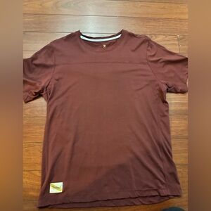 Tracksmith Burgundy Short Sleeve Tee